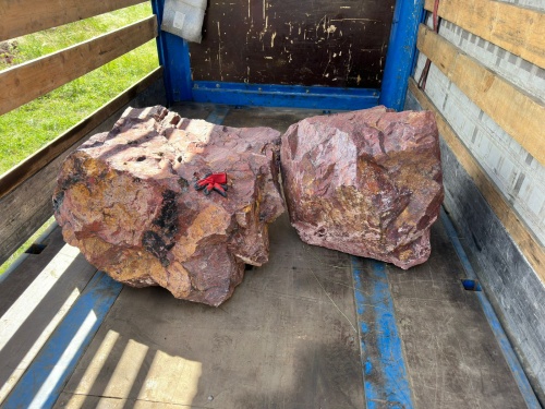 Ландшафтные глыбы красно-фиолетовые 200-1000 килограмм купить в Асбесте