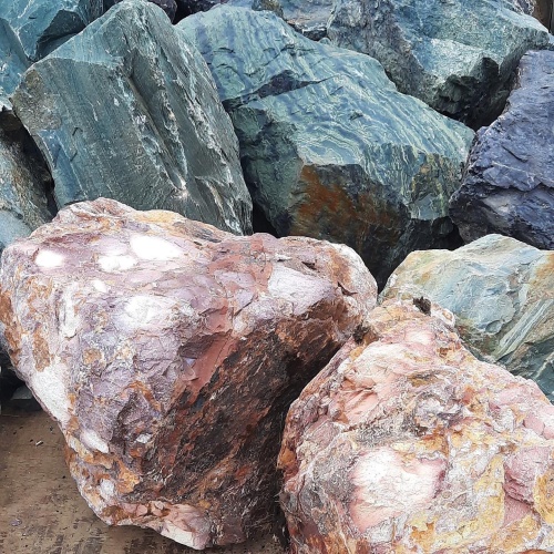 Ландшафтные глыбы красно-фиолетовые 200-1000 килограмм купить в Асбесте