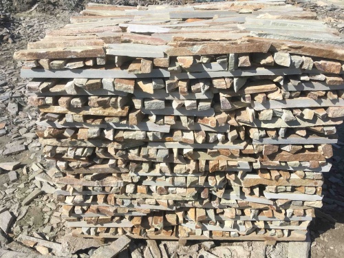 Горбушка златолит золотистый для облицовки купить в Асбесте